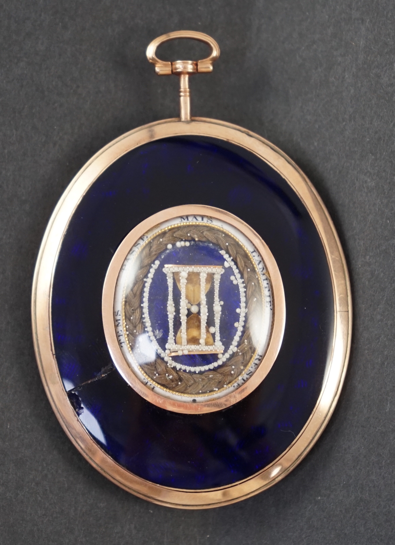 English School circa 1800-1810, Portrait miniature of a gentleman wearing a blue coat, watercolour on ivory, 5.7 x 4.6cm. CITES Submission reference T2D5BH3S